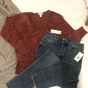 Rachel Zoe chenille sweater